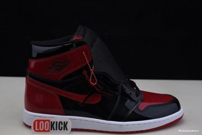 MaikeSneakers Patent 555088-063 Jordan 1 High Bred OG Air 0629